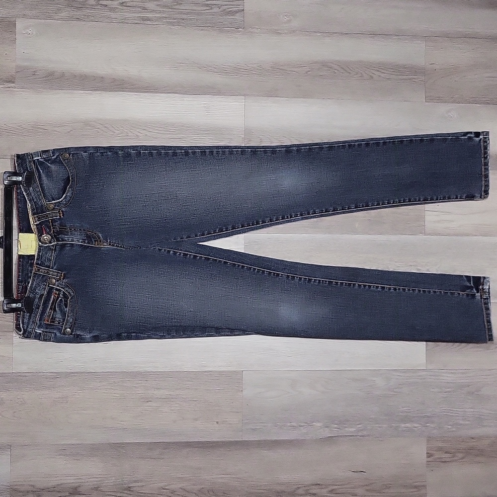 Marlow Vintage Womens 29 Straight Leg Jeans Mid Rise‎ Distressed Retro Denim